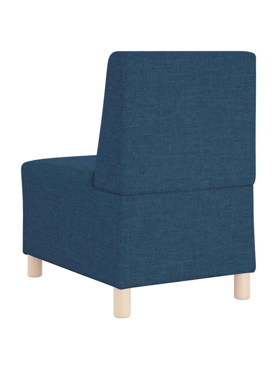 Modulārais bezrku dīvāns 3 pcs zila 55 x 74 x 82 cm audums