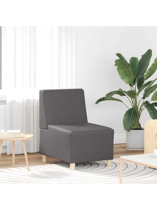 Modulārais bezrku dīvāns 3 pcs pelēka 55 x 74 x 82 cm