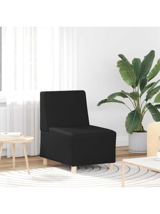 Modulārais bezrku dīvāns 3 pcs melna 55 x 74 x 82 cm