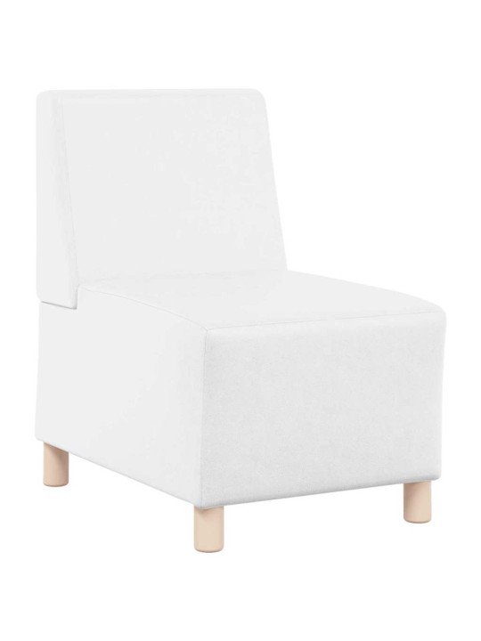 Modulārais bezrku dīvāns 3 pcs balts 55 x 74 x 82 cm