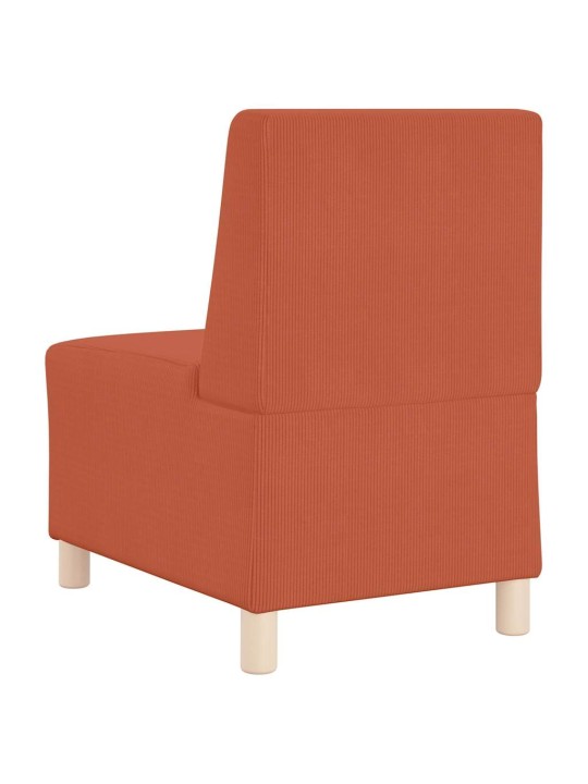 Modulārais bezrku dīvāns 3 pcs oranža 55 x 74 x 82 cm