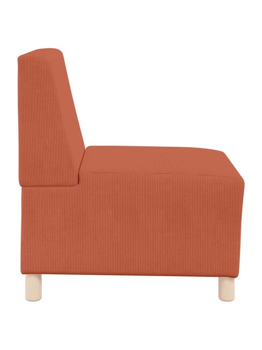 Modulārais bezrku dīvāns 3 pcs oranža 55 x 74 x 82 cm