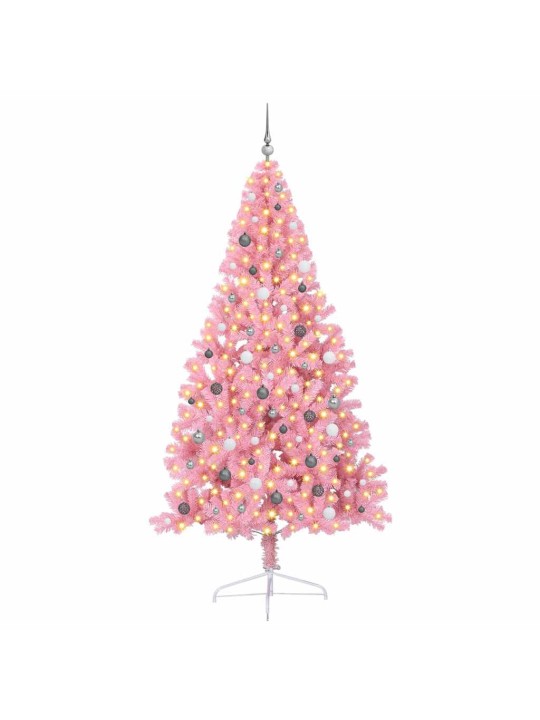 Ziemassvētku eglīte rozā 240 cm pvc