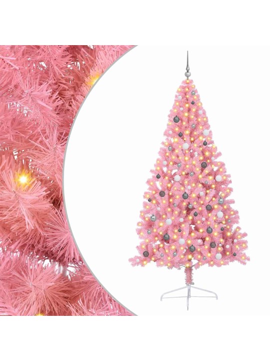 Ziemassvētku eglīte rozā 240 cm pvc