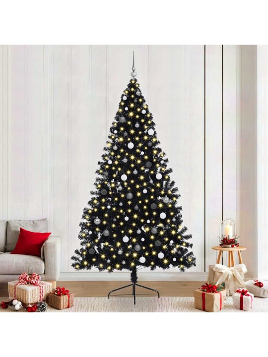 Ziemassvētku eglīte melna 240 cm pvc