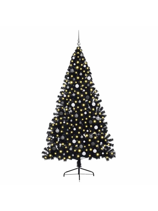 Ziemassvētku eglīte melna 240 cm pvc