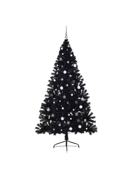 Ziemassvētku eglīte melna 240 cm pvc
