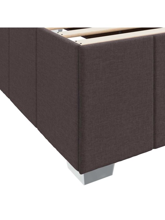 Gultas rāmis ar matraci tumši brūna 80 x 200 cm audums