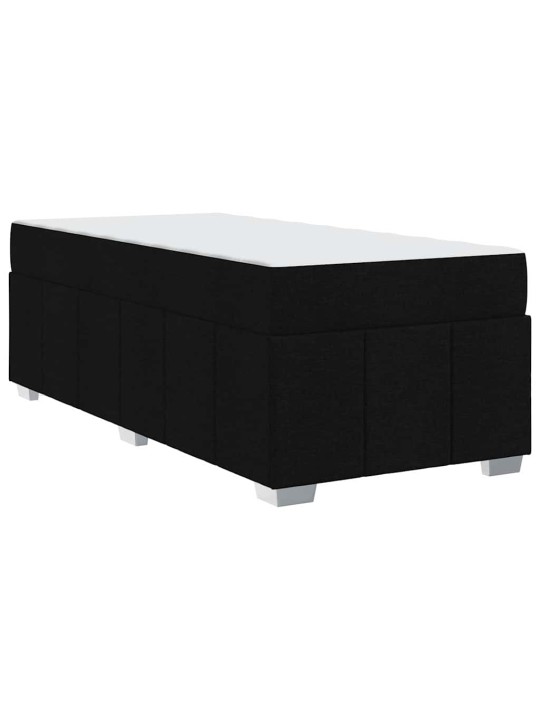 Gultas rāmis ar matraci melna 90 x 190 cm audums