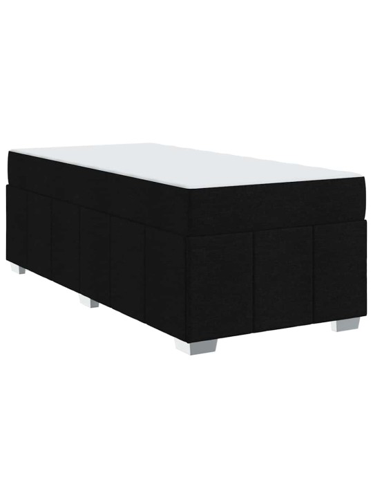 Gultas rāmis ar matraci melna 90 x 190 cm audums