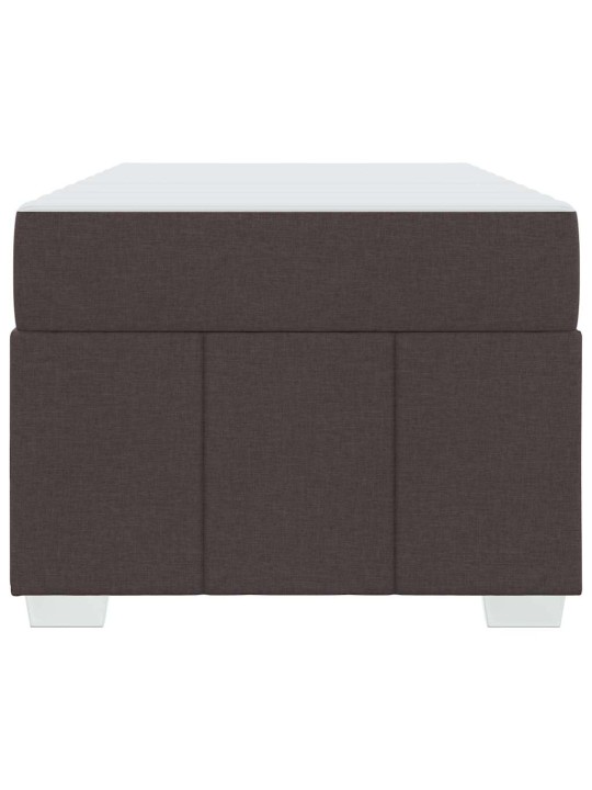 Gultas rāmis ar matraci tumši brūna 90 x 190 cm audums