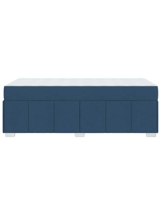 Gultas rāmis ar matraci zila 90 x 190 cm audums