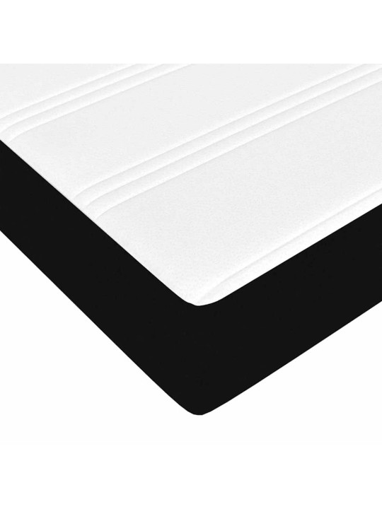 Gultas rāmis ar matraci melna 90 x 200 cm audums