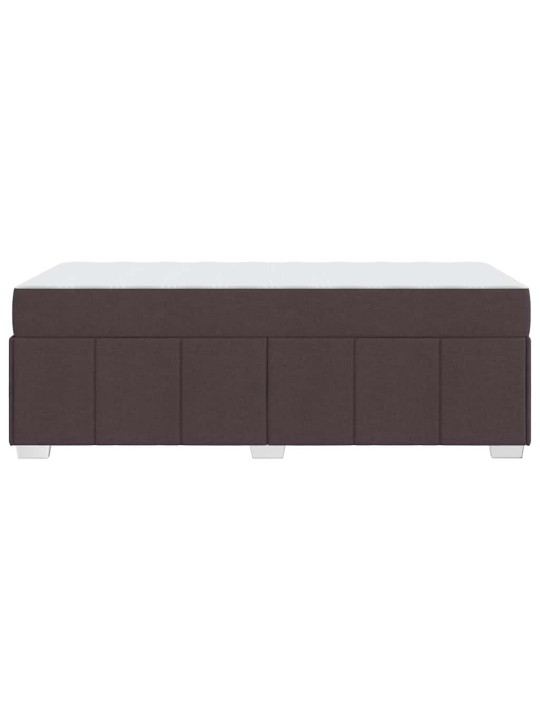 Gultas rāmis ar matraci tumši brūna 120 x 190 cm audums