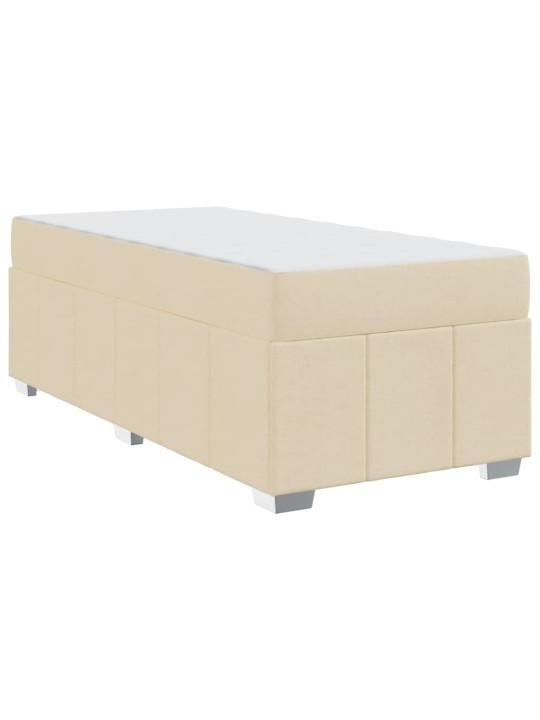 Gultas rāmis ar matraci krēmkrāsa 120 x 190 cm audums