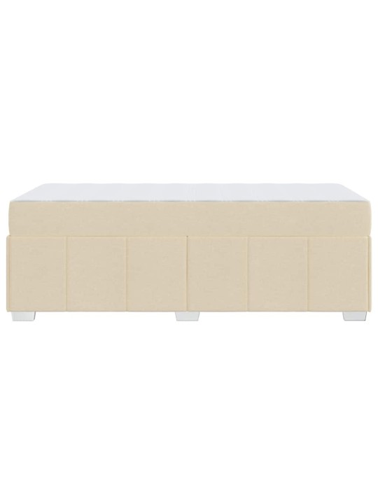 Gultas rāmis ar matraci krēmkrāsa 120 x 190 cm audums