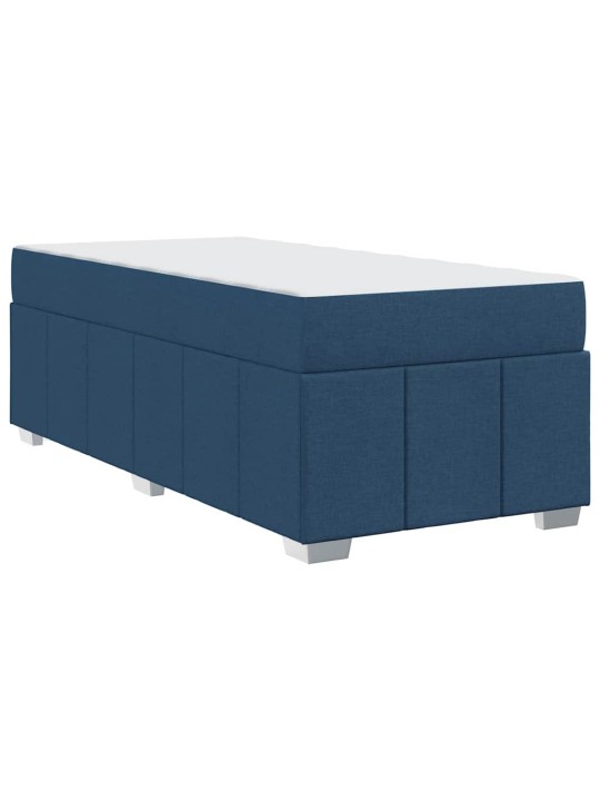 Gultas rāmis ar matraci zila 120 x 190 cm audums