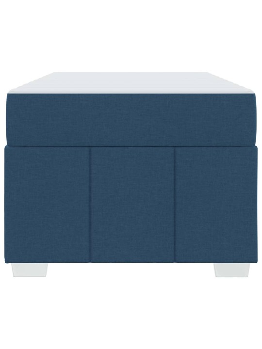 Gultas rāmis ar matraci zila 120 x 190 cm audums