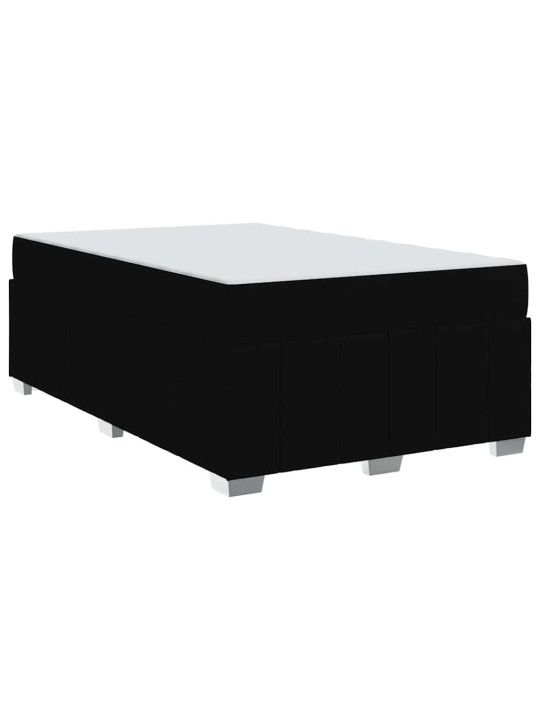 Gultas rāmis ar matraci melna 120 x 200 cm audums