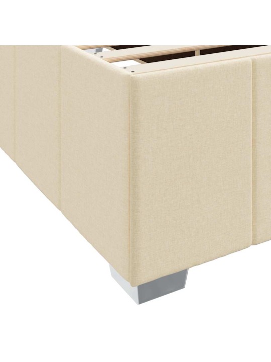 Gultas rāmis ar matraci krēmkrāsa 120 x 200 cm audums