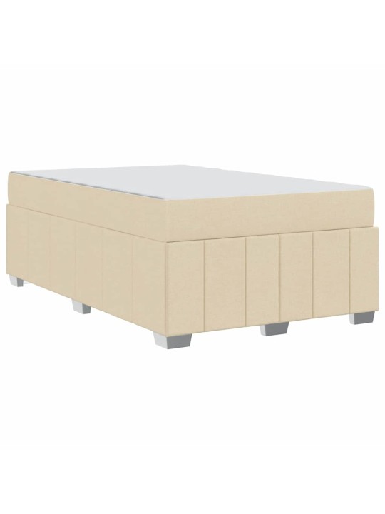 Gultas rāmis ar matraci krēmkrāsa 120 x 200 cm audums