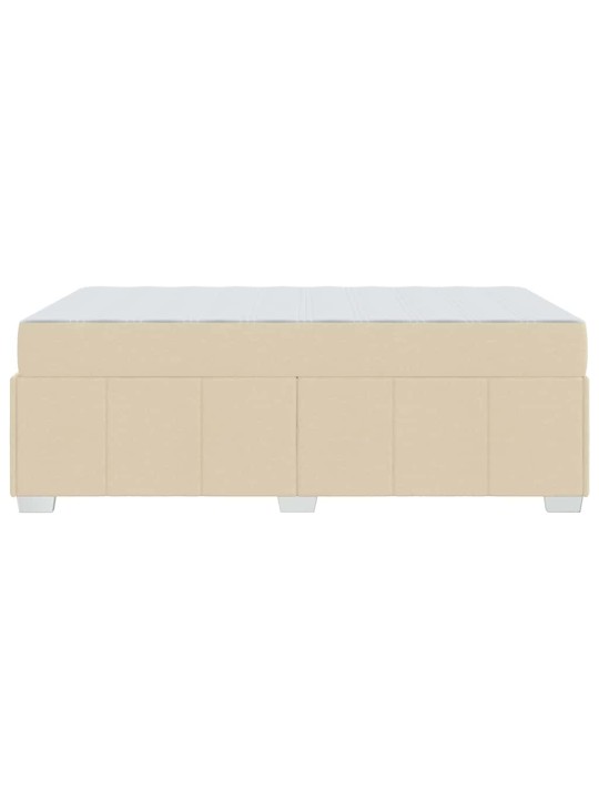 Gultas rāmis ar matraci krēmkrāsa 120 x 200 cm audums