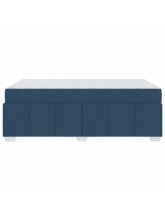 Gultas rāmis ar matraci zila 120 x 200 cm audums