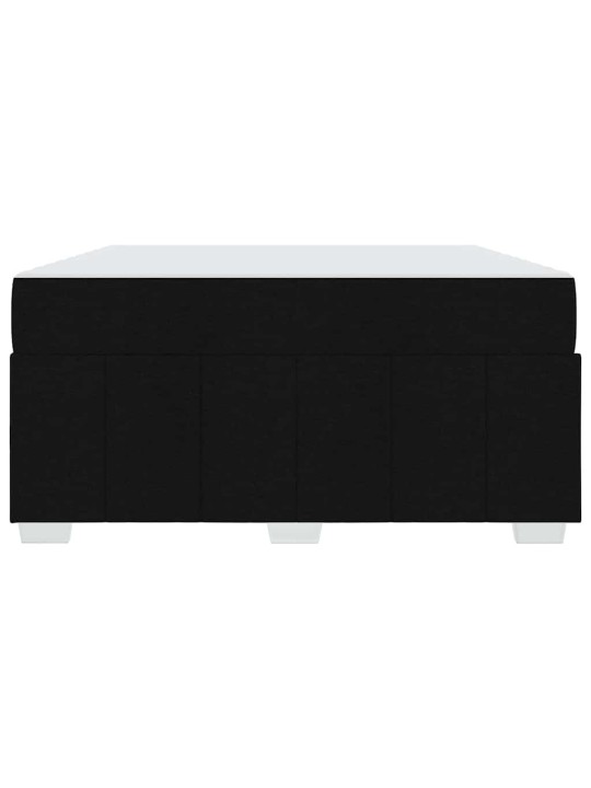 Gultas rāmis ar matraci melna 160 x 200 cm audums