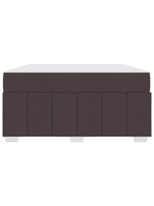 Gultas rāmis ar matraci tumši brūna 160 x 200 cm audums