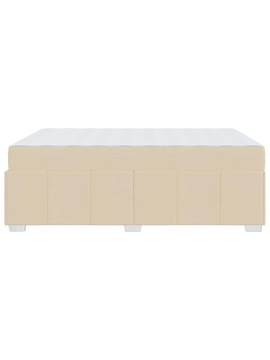 Gultas rāmis ar matraci krēmkrāsa 160 x 200 cm audums