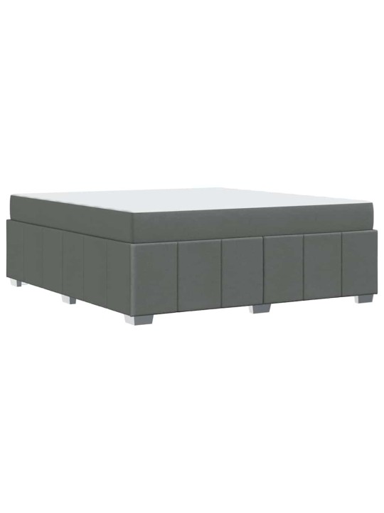 Gultas rāmis ar matraci tumši pelēka 180 x 200 cm audums
