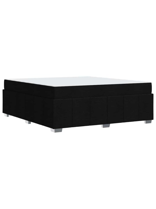 Gultas rāmis ar matraci melna 180 x 200 cm audums