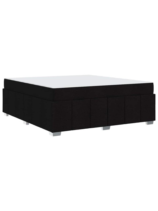 Gultas rāmis ar matraci melna 180 x 200 cm audums