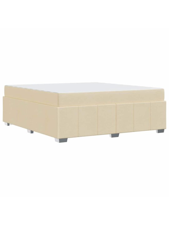 Gultas rāmis ar matraci krēmkrāsa 180 x 200 cm audums