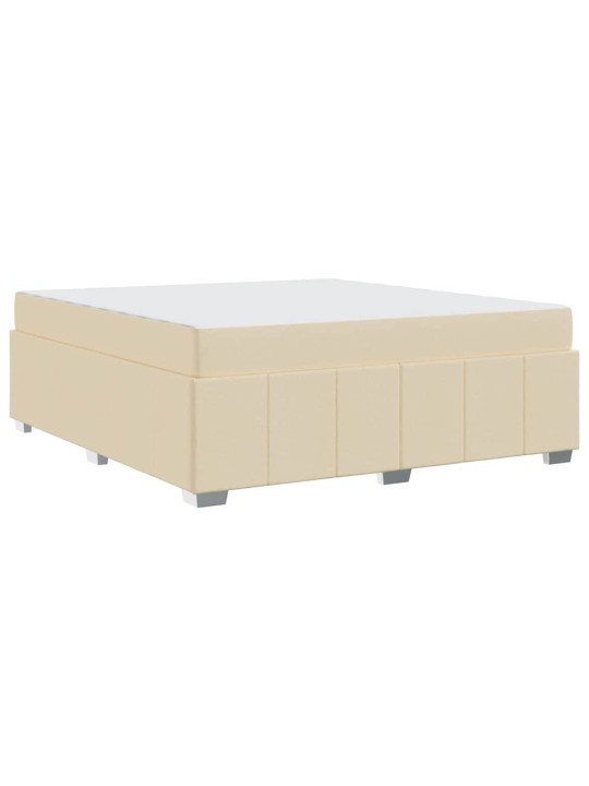 Gultas rāmis ar matraci krēmkrāsa 180 x 200 cm audums