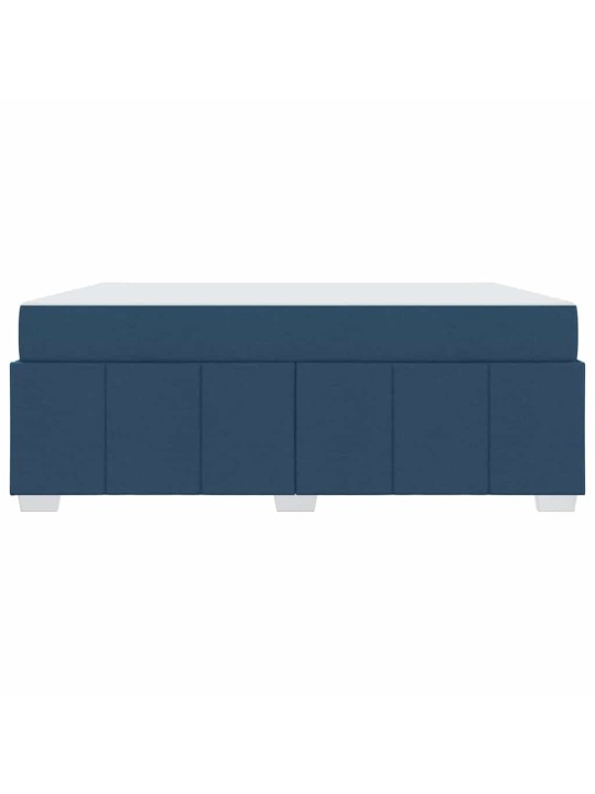 Gultas rāmis ar matraci zila 180 x 200 cm audums