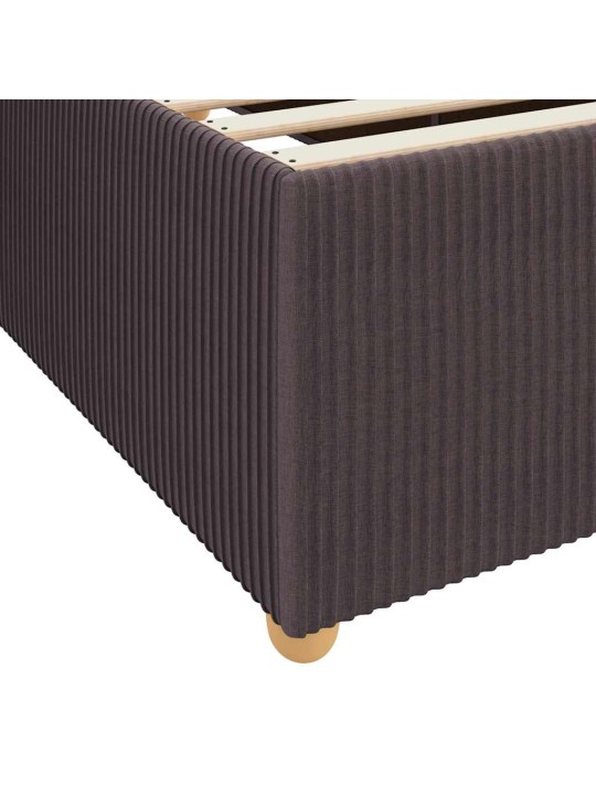 Gultas rāmis ar matraci tumši brūna 90 x 190 cm audums