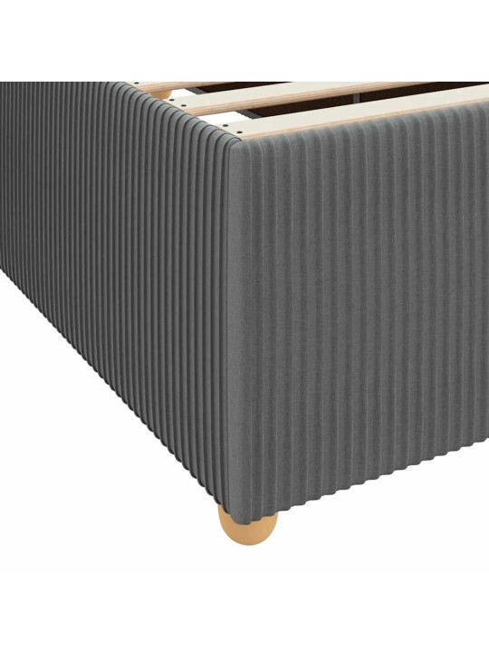 Gultas rāmis ar matraci tumši pelēka 90 x 200 cm audums