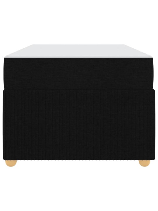 Gultas rāmis ar matraci ar matraci melna 90 x 200 cm audums