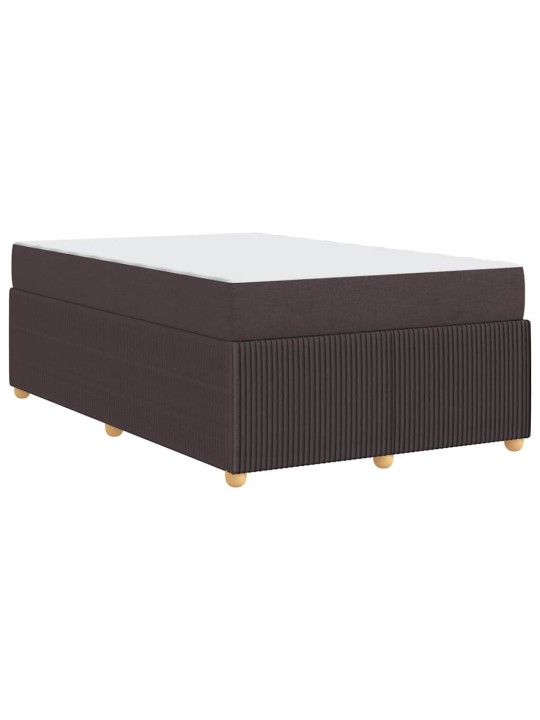Gultas rāmis ar matraci tumši brūna 120 x 190 cm audums