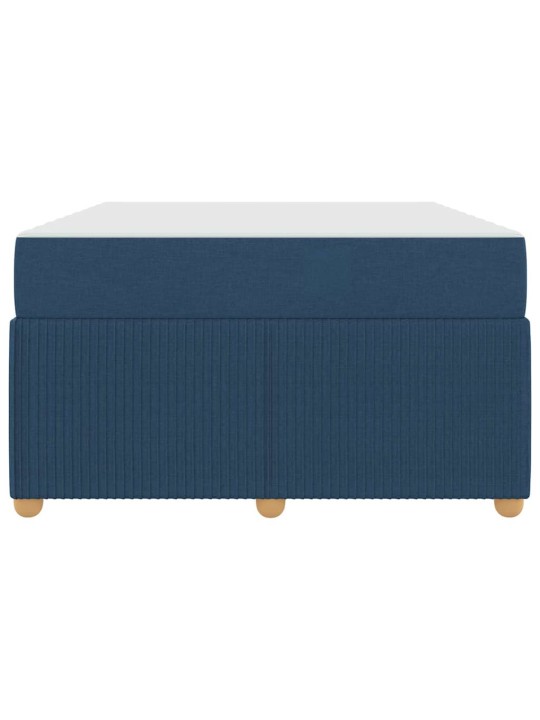 Gultas rāmis ar matraci ar matraci zila 120 x 190 cm audums
