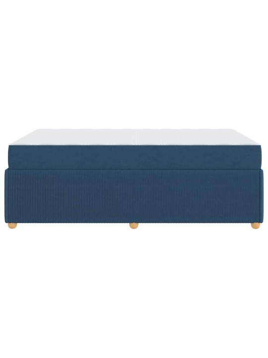 Gultas rāmis ar matraci ar matraci zila 120 x 190 cm audums