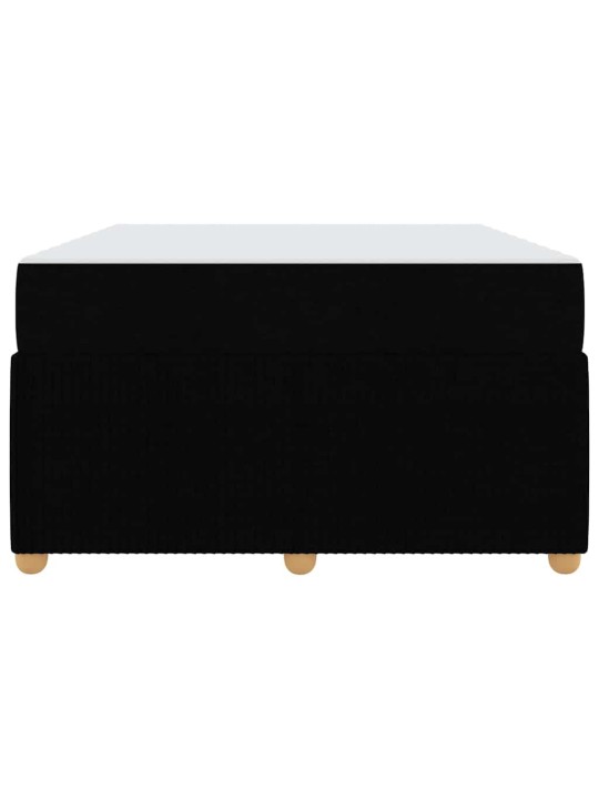 Gultas rāmis ar matraci ar matraci melna 120 x 200 cm audums