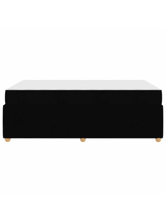 Gultas rāmis ar matraci ar matraci melna 120 x 200 cm audums