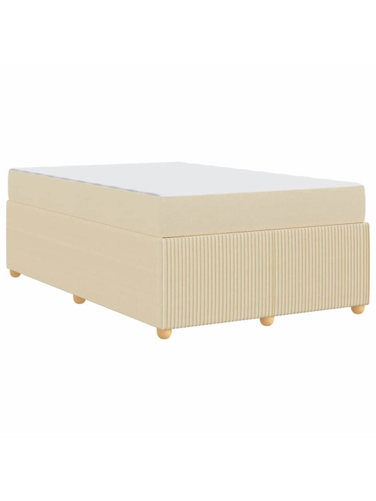Gultas rāmis ar matraci krēmkrāsa 120 x 200 cm audums
