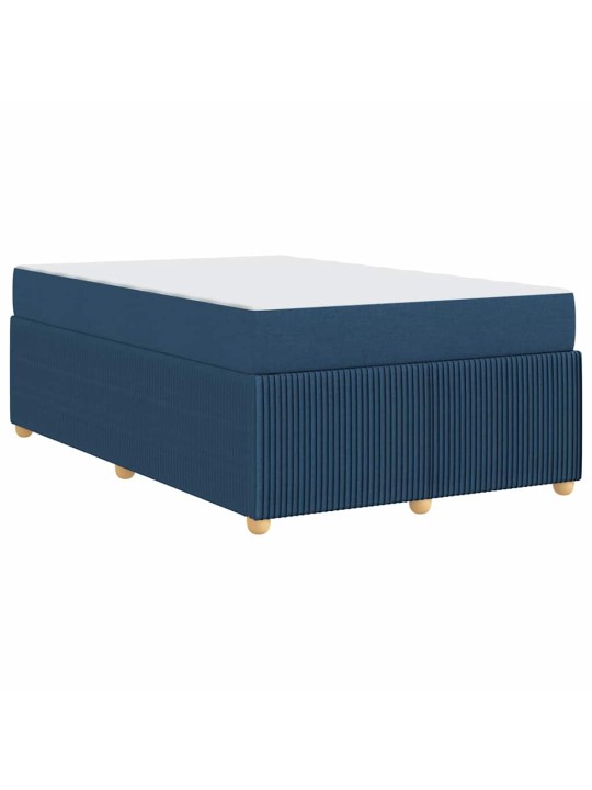 Gultas rāmis ar matraci ar matraci zila 120 x 200 cm audums