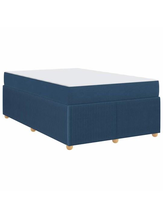Gultas rāmis ar matraci ar matraci zila 120 x 200 cm audums