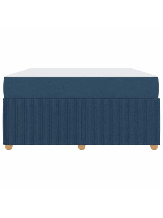 Gultas rāmis ar matraci ar matraci zila 160 x 200 cm audums