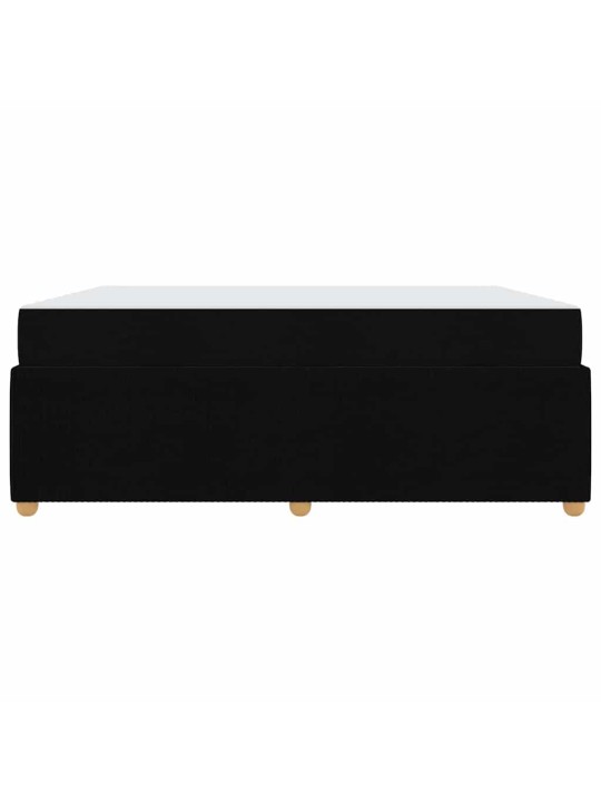 Gultas rāmis ar matraci ar matraci melna 180 x 200 cm audums