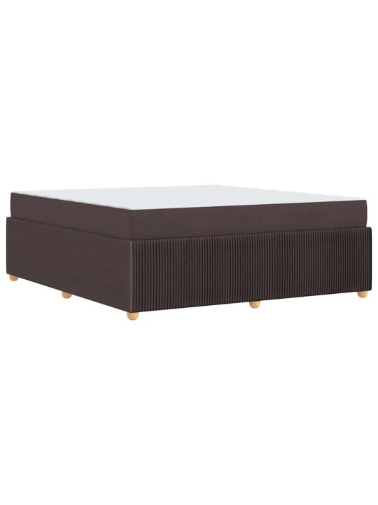 Gultas rāmis ar matraci tumši brūna 180 x 200 cm audums